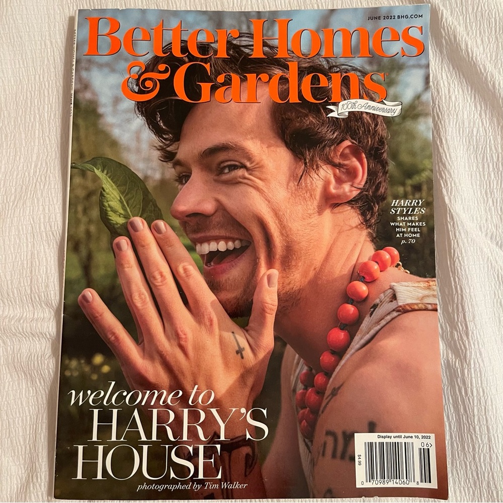 Harry Styles Better Homes & Gardens June 2022